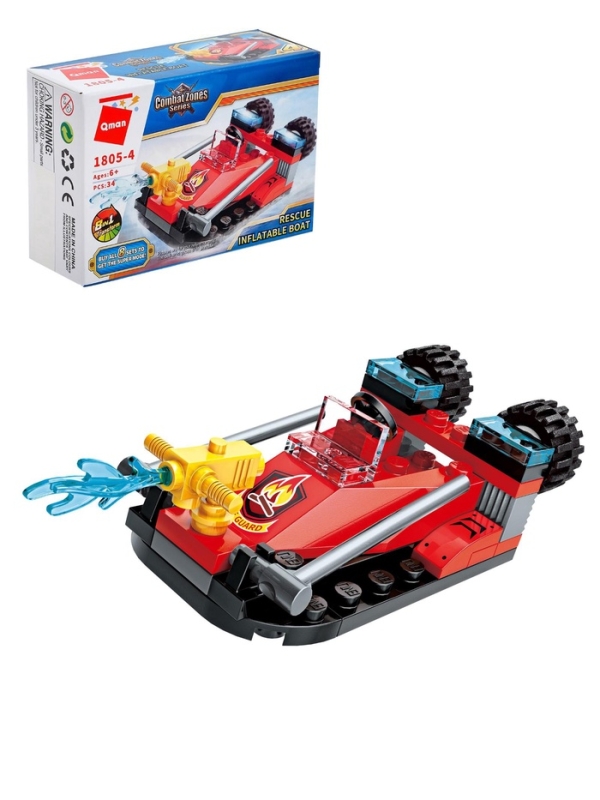 Конструктор Пожарные "Транспорт", 1805-4  34 детали