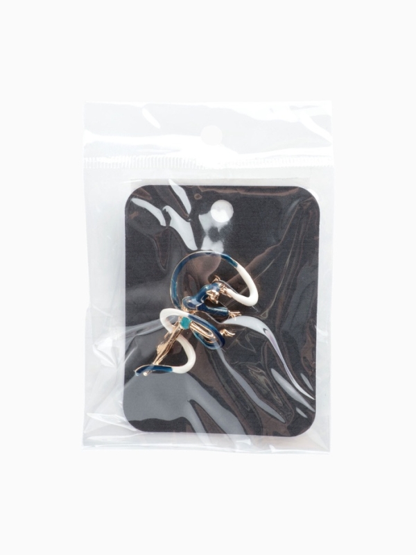 Брошь &laquo;Гимнастка&raquo; с лентой, цвет синий в золоте