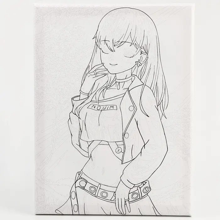 Картина по номерам на холсте с подрамником &laquo;Девушка в топике&raquo;, 30 х 40 см