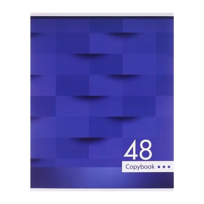 Тетрадь 48 листов в клетку Calligrata &laquo;Мозаика&raquo;, обложка мелованный картон, блок №2, белизна 75% (серые листы), МИКС