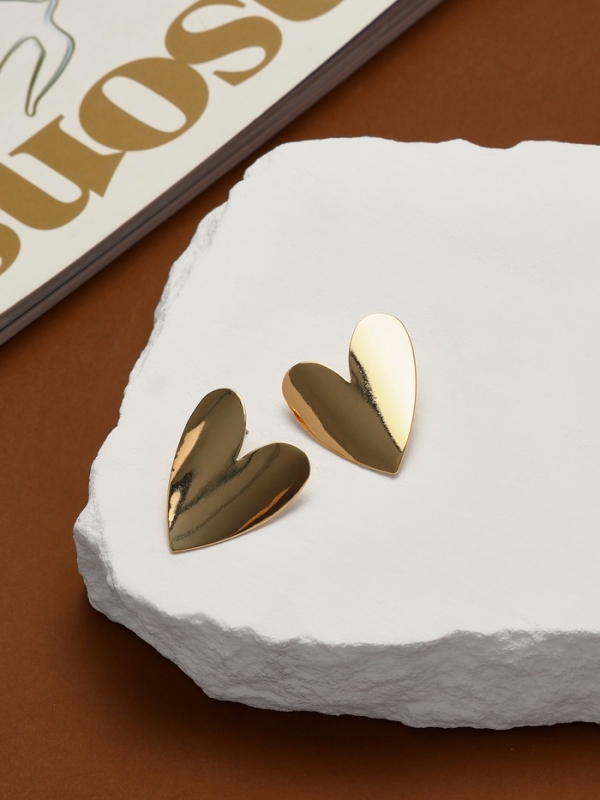 Серьги металл &laquo;Сердце&raquo; нежность, цвет золото