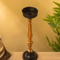 Подсвечник "Ренессанс" алюминий 10х10х37 см