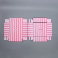 Коробка подарочная для цветов с вазой и PVC окнами складная, упаковка, &laquo;Love&raquo;, 23 х 30 х 23 см