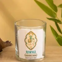 Свеча ароматическая в стекле "Лаванда" соевый воск 120гр