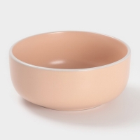 Салатник Доляна "Кремовое облако" 14,5 см, 14,5х6,5, цвет кремовый