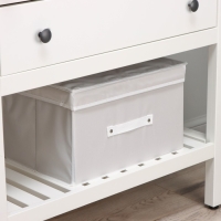 Короб стеллажный для хранения с крышкой LaDо́m, 40&times;30&times;25 см, цвет серый