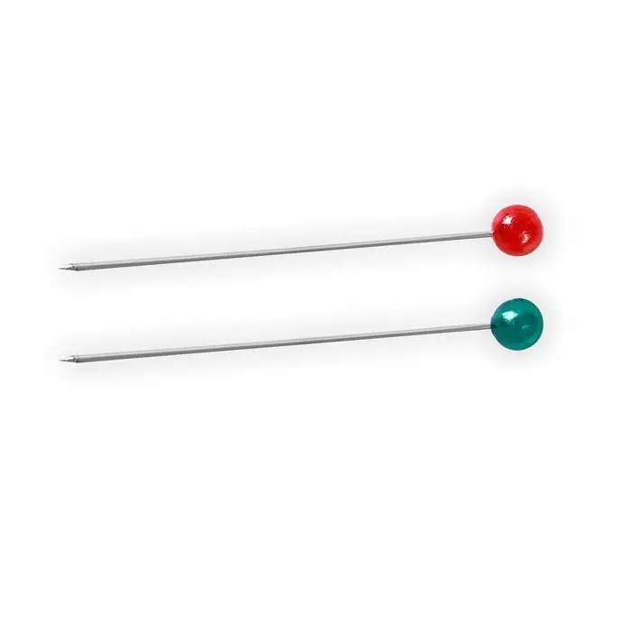 Булавки портновские, 35 мм, 100 шт., разноцветные