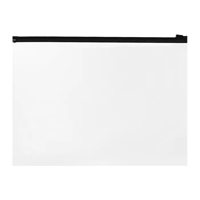 Папка-конверт на ZIP-молнии А4, 120 мкм, ErichKrause Fizzy Clear, c цветной молнией, до 100 листов, микс