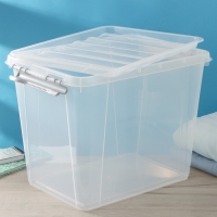 Контейнер для хранения с крышкой, 25 л, 41&times;29,5&times;31,2 см, цвет прозрачный