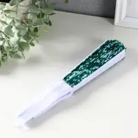 Веер пластик, текстиль "Шёлковый путь" МИКС 23 см