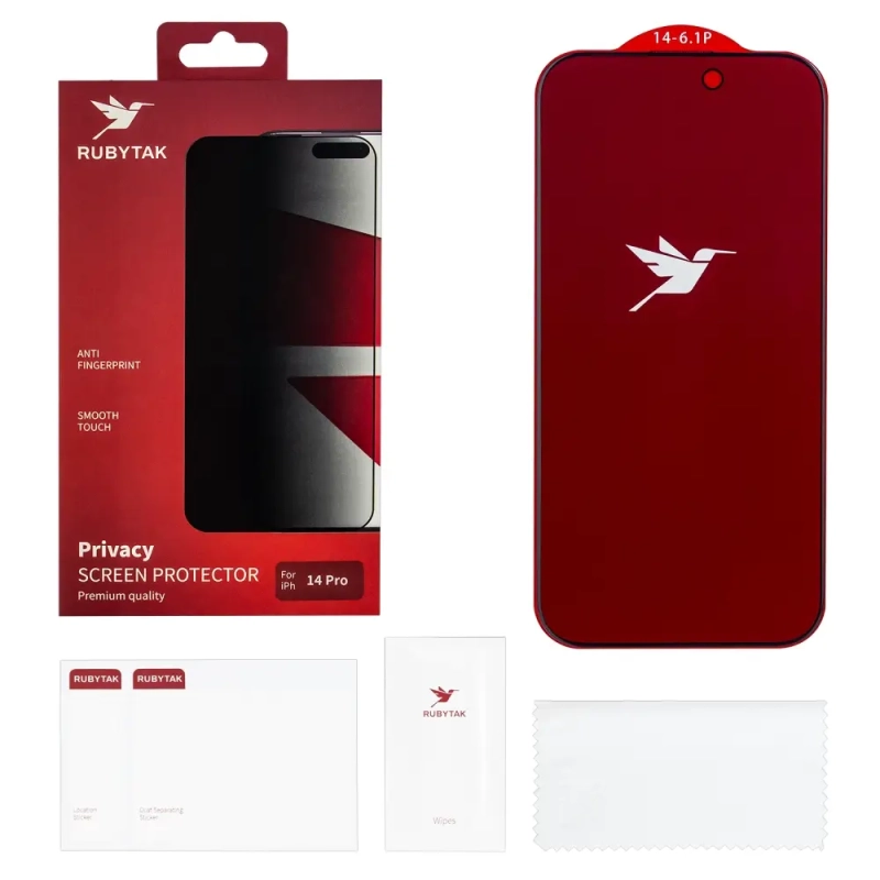 Защитное стекло RUBYTAK Privacy iPhone 14 Pro