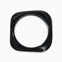 Браслет манжет акрил "Тренд", цвет чёрный