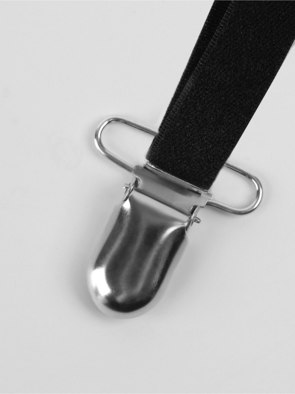 Клипсы для подтяжек 3*1,5см (наб 10 шт цена за наб) серебряный АУ