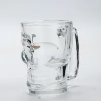 Кружка для пива "Череп" с пулей,  350 мл