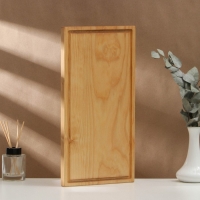 Доска разделочная деревянная с кровостоком Adelica, 40&times;20&times;2 см, покрыта маслом, цельная берёза