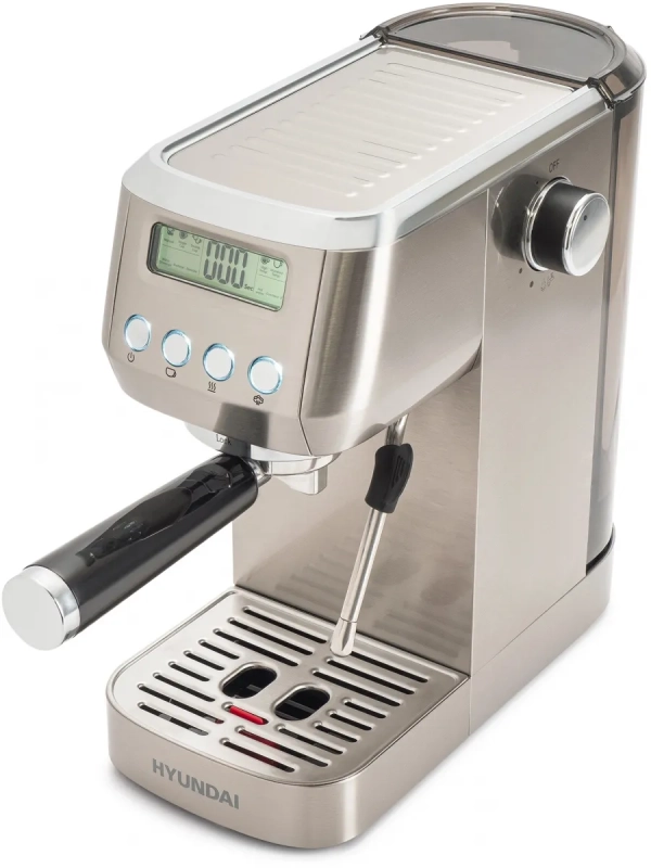 Кофеварка рожковая HEM-9990 серебристый