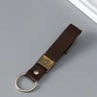 Брелок кожзам "Ремешок с ящерицей" 2,2х10 см