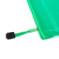 Папка-конверт на молнии, А65, с сеткой внутри, 24 &times; 11 cм, МИКС