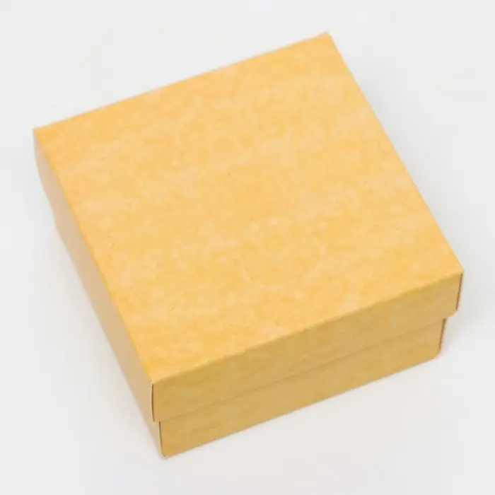 Коробка подарочная складная, упаковка, крышка - дно, крафт, 10&times;10&times;5 см