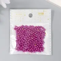 Бисер стекло 6/0 "Сливовый" 15 гр