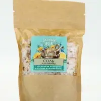 Банный Дух Соль для ванны с апельсином, календулой и ягодами можжевельника, 150 г.