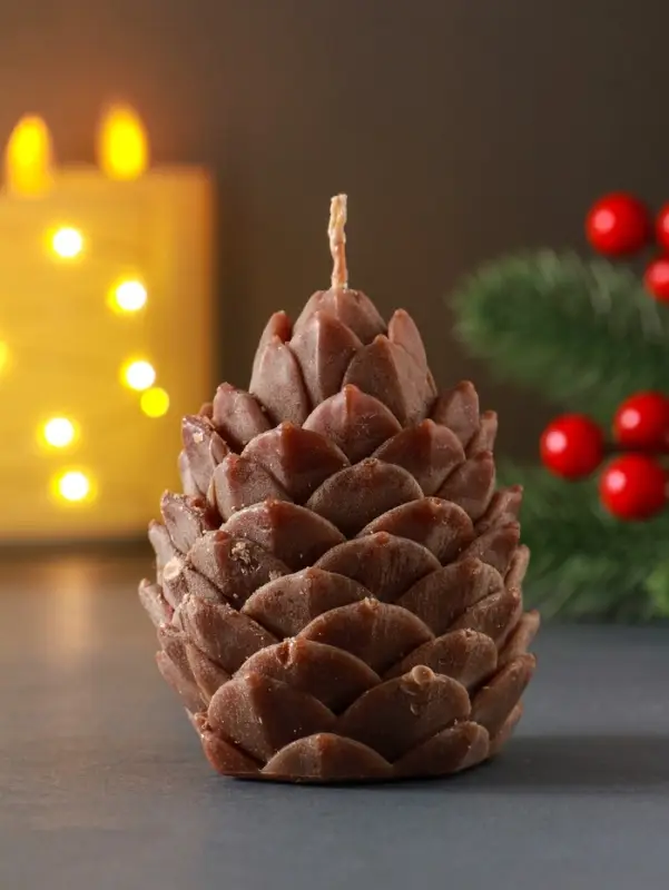 Свеча декоративная &laquo;Шишка новогодняя&raquo;, 6&times;7.5 см