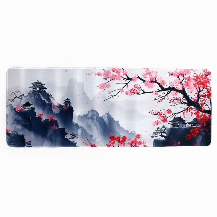 Коврик для компьютерной мыши &laquo;Сакура&raquo;, 30 х 80 см