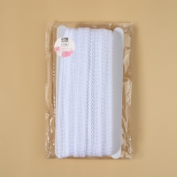 Резинка для бретелей, ажурная, 15 мм, 10 &plusmn; 0,5 м, цвет белый