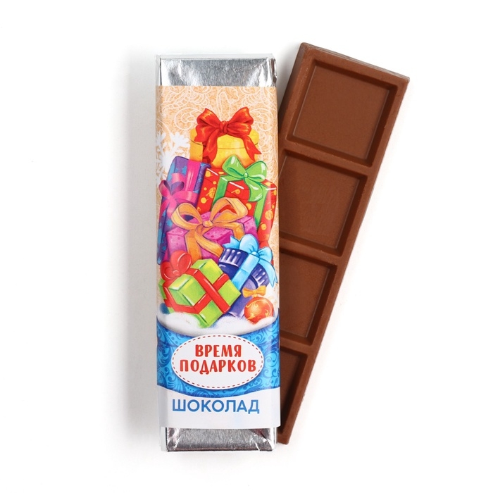 Кондитерская плитка новогодняя &laquo;Время подарков&raquo;, 18 г.