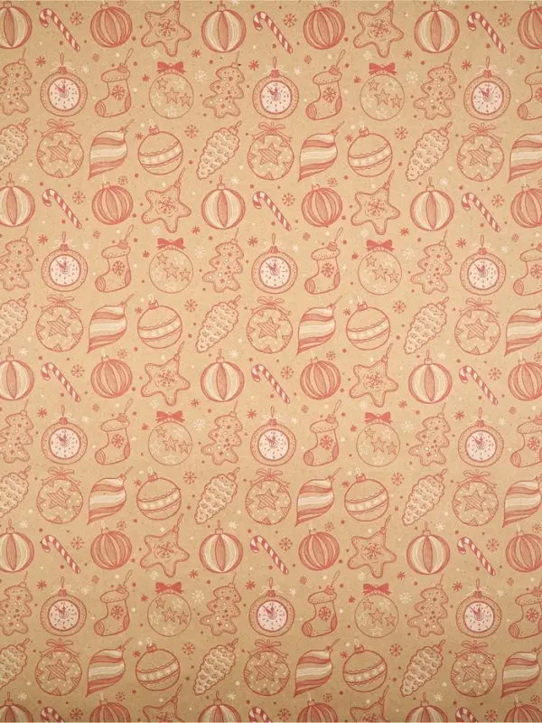 Набор упаковочной бумаги &laquo;Новогодняя&raquo;, 4 листа, 70 &times; 100 см