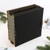 Копилка новогодний подарок новогодняя &laquo;Новый год: На исполнение желаний&raquo; , на Новый год, 18.5 х 18.5 см