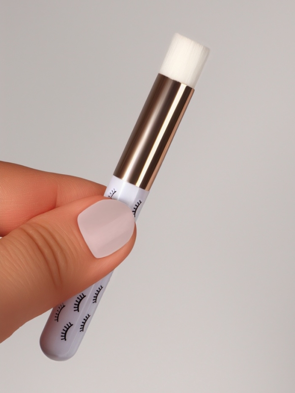 Кисть д/очищения ресниц 9,7(&plusmn;1)см нейлон/пластик белый пакет QF