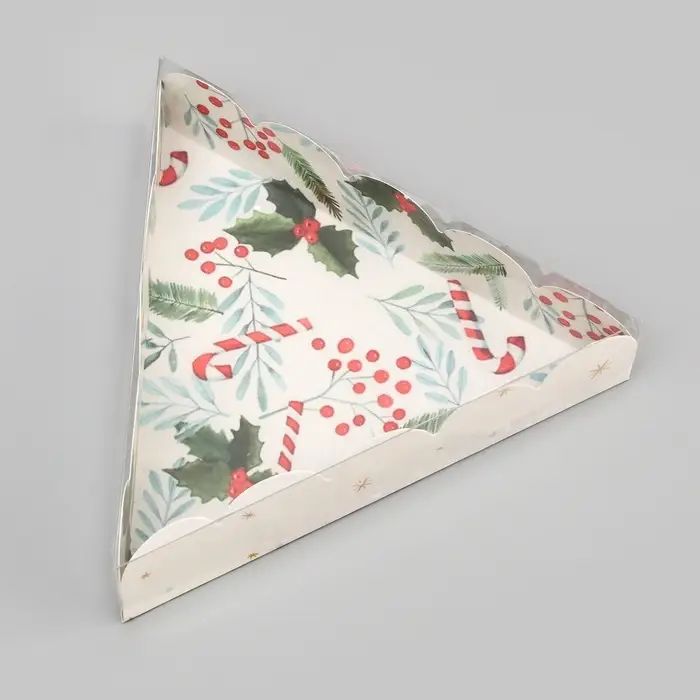 Коробка для печенья, &laquo;Новогодняя Ёлка&raquo;, 18&times;18&times;4 см, Новый год