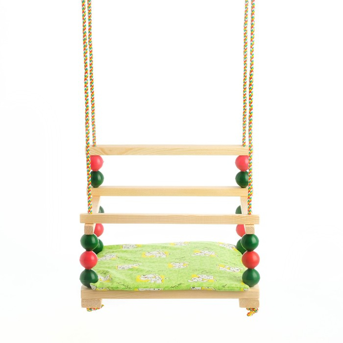 Подвесное кресло для игровой площадки с мягкой сидушкой, "Ветерок", сиденье 34х28 см