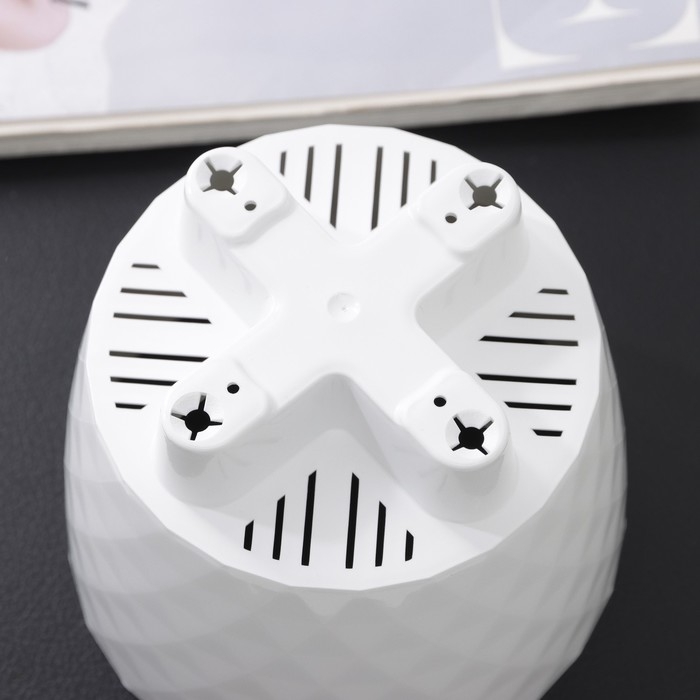 Горшок для цветов с прикорневым поливом &laquo;Румба&raquo;, 1 л, цвет белый