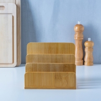 Подставка для разделочных досок и крышек Доляна, 18&times;10 см, 3 секции