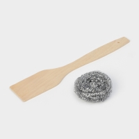 Казан чугунный Wild Kitchen &laquo;Туризм&raquo;, 8 л, d=36 см, лопатка и губка в комплекте