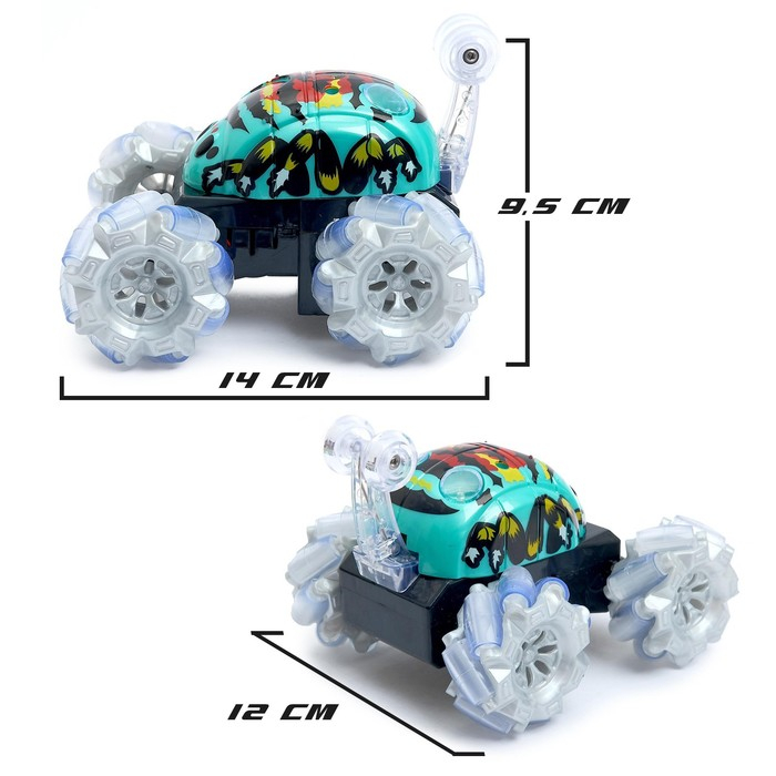 Перевёртыш радиоуправляемый &laquo;Скорость&raquo;, работает от батареек, 27 MHz, световые эффекты, МИКС