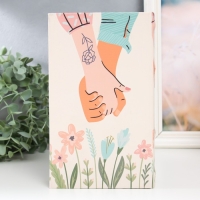 Сейф-книга дерево кожзам "Рука в руке" 21х13х5 см