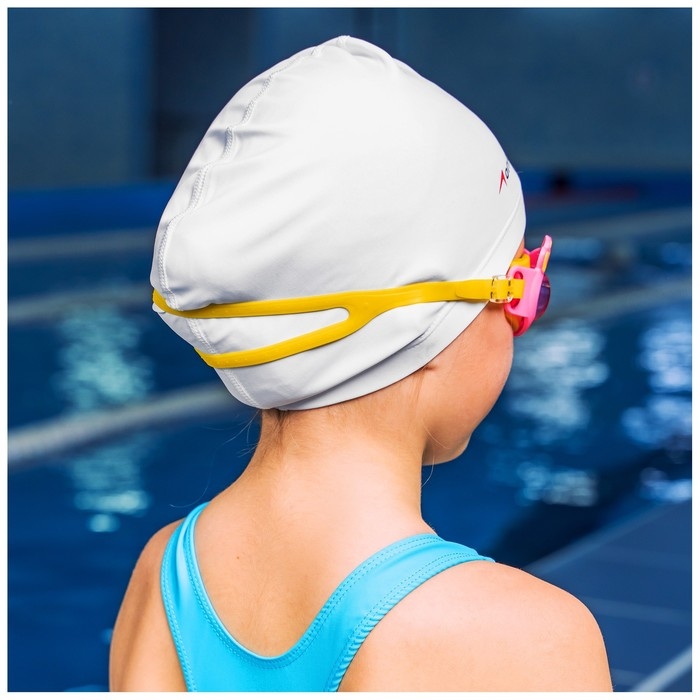 Очки для плавания детские ONLYTOP &laquo;Бантик&raquo;, беруши, цвет розовый