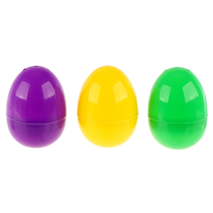 Мялка-антистресс &laquo;Зверята&raquo; в яйце, набор 3 шт, цвета МИКС