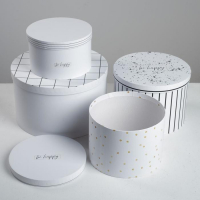 Набор коробок 4 в 1, упаковка подарочная, &laquo;Be happy&raquo;, 16 х 16 х 10 - 25 х 25 х 15 см