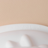 Форма для выпечки и муссовых десертов KONFINETTA &laquo;Сердце с бантом&raquo;, 19&times;17&times;6,5 см, цвет белый