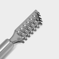 Рыбочистка Доляна &laquo;Металлик&raquo;, 20 см, цвет серебристый