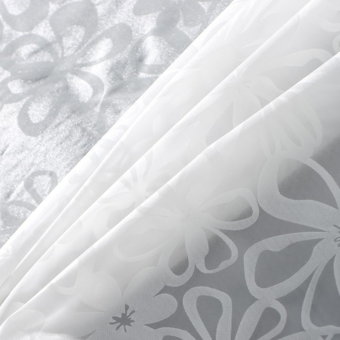 Штора для ванной Доляна &laquo;Ажур&raquo;, 180&times;180 см, EVA, цвет белый