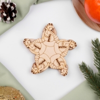 Новый год. Подставка с символом года под горячее &laquo;На счастье&raquo;, D=11 см, можжевельник