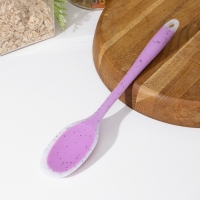 Ложка гарнирная Доляна &laquo;Леонардо&raquo;, силикон, 27 см, цвет сиреневый