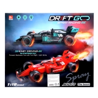 Машина радиоуправляемая &laquo;Формула&raquo;, 1:18, эффект дыма, работает от аккумулятора, цвет черный