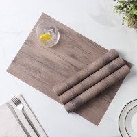 Салфетки сервировочные на стол Доляна &laquo;Дерево&raquo;, 4 шт, 45&times;30 см, цвет коричневый