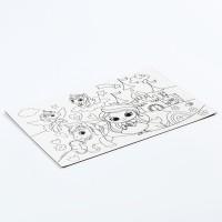 Магнит-раскраска многоразовая &laquo;Принцесса и сказочные Единорожки&raquo;, 14,8 &times; 21 см